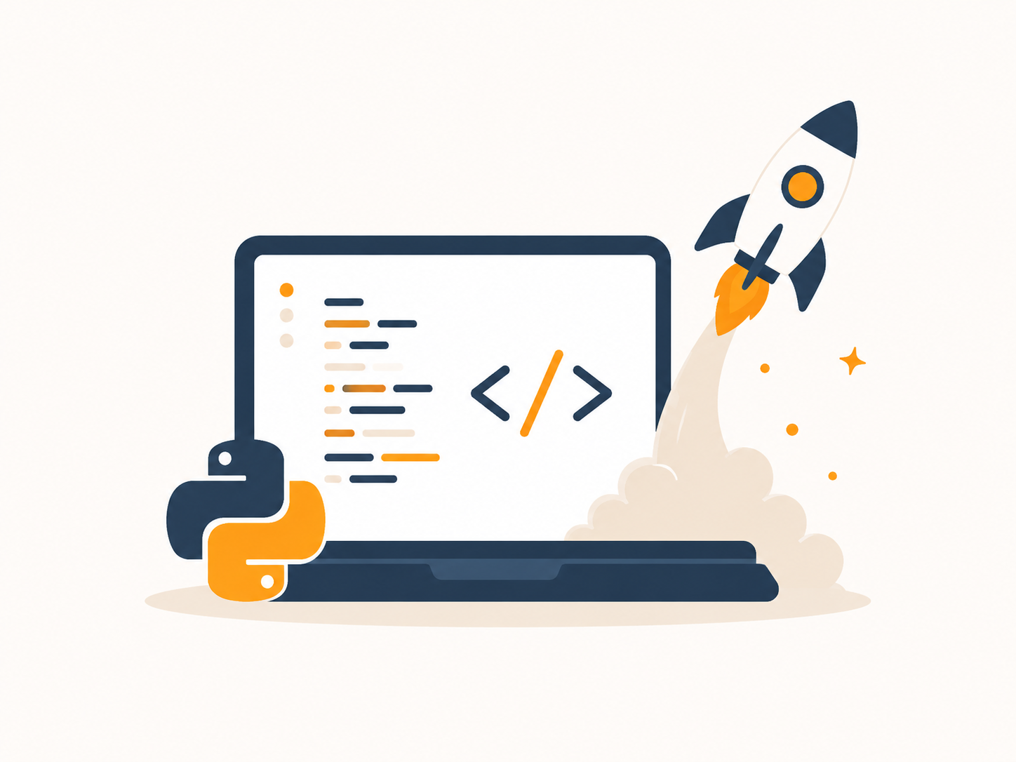 Students learning Python programming